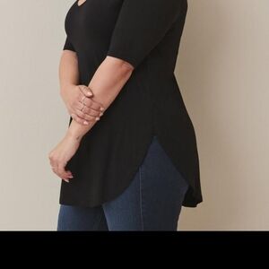 Torrid Black Super Soft Knit TUNIC